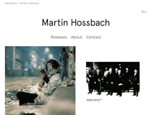 Tablet Screenshot of martinhossbach.com
